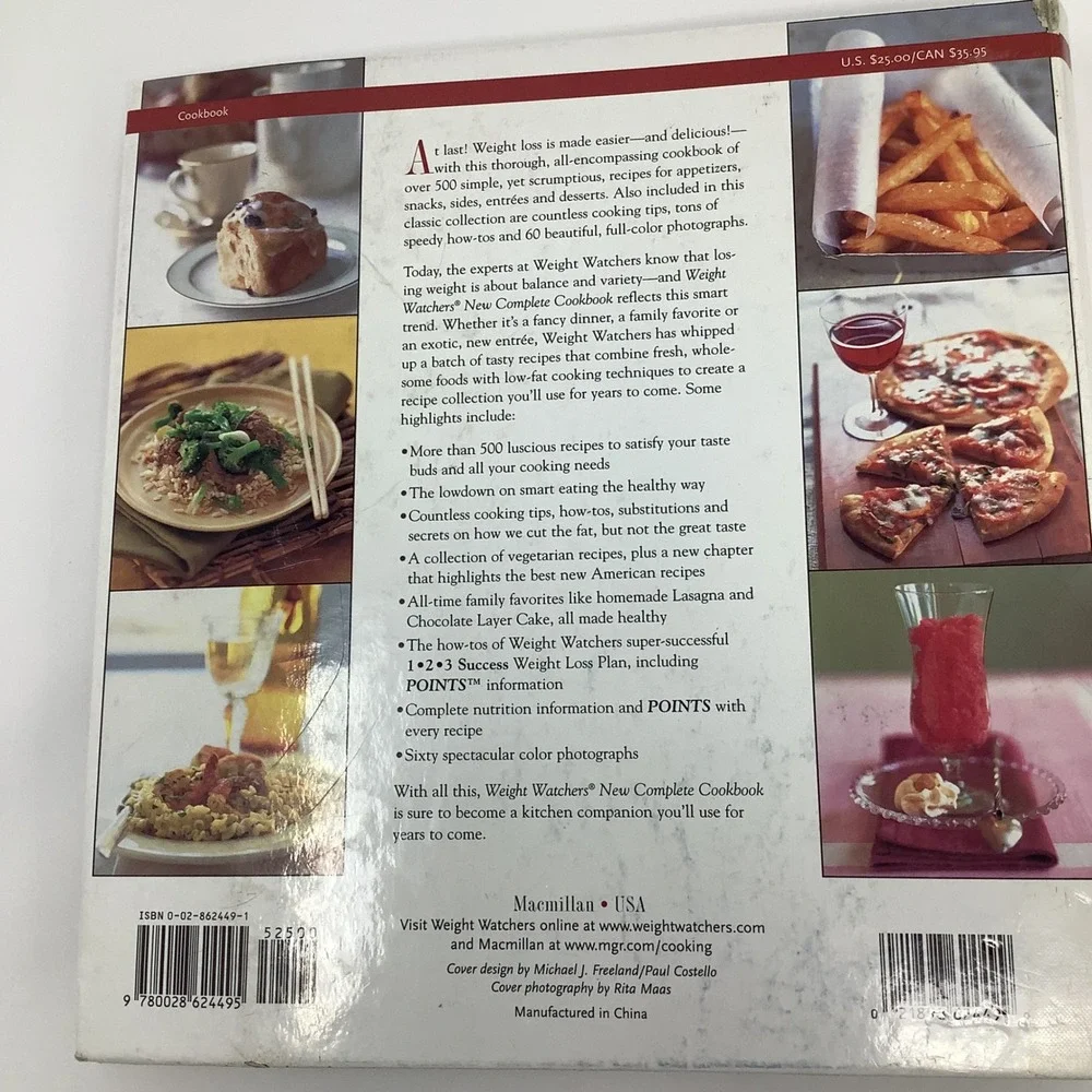Weight Watchers New Complete Cookbook Over‎ 500 Recipes Binder Hardcover 1998